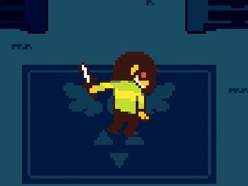 Chara posee a Kris en Deltarune