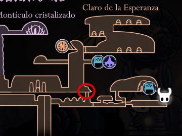 Devoraalmas Hollow Knight Localización Mapa