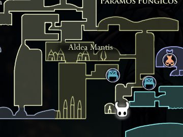 Maestro de las Embestidas Hollow Knight Localización Mapa