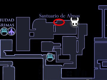 Tuercehechizos Hollow Knight Localización Mapa