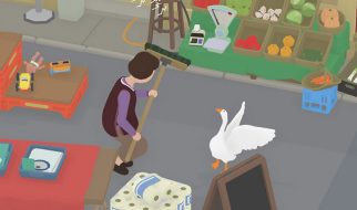 Tareas del Chico con Gafas y la Tendera en Untitled Goose Game
