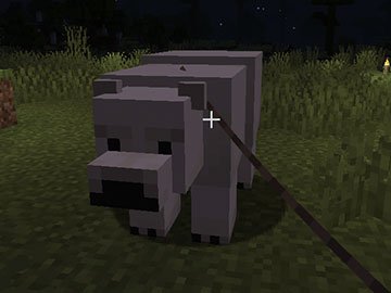 Domesticando a un Oso Polar en Minecraft
