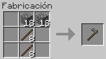 Receta de la Azada en Minecraft