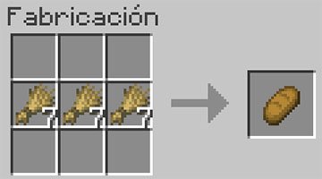 Receta del Pan en Minecraft