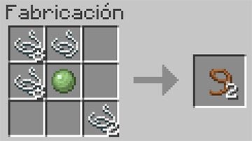 Receta de las Riendas en Minecraft