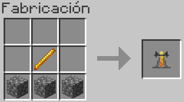 Receta de la Vara de Blaze en Minecraft