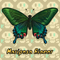 Mariposa Bianor en Animal Crossing New Horizons