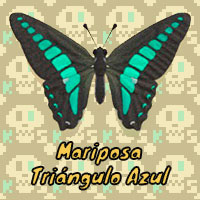 Mariposa Triángulo Azul en Animal Crossing New Horizons