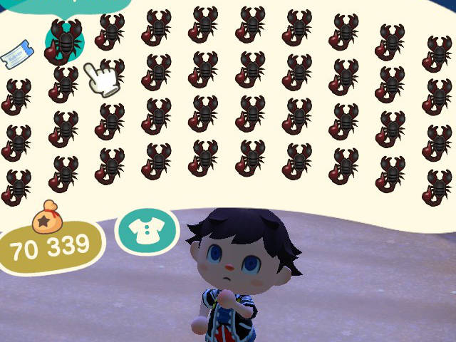 Isla de las Tarántulas o Escorpiones en Animal Crossing New Horizons