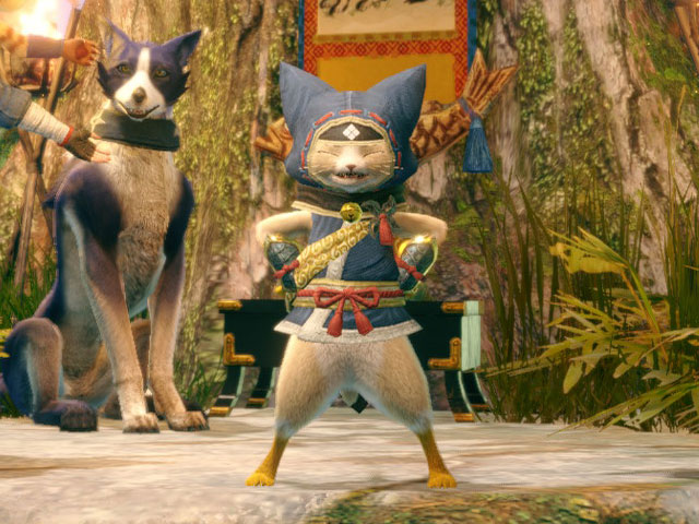 Camaradas Felyne en Monster Hunter Rise