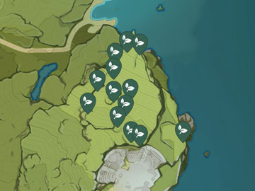 Localización de la Cecilia en Genshin Impact