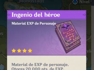 Libros de Experiencia en Genshin Impact