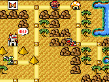 Flauta del Mundo 2 en Super Mario Bros 3