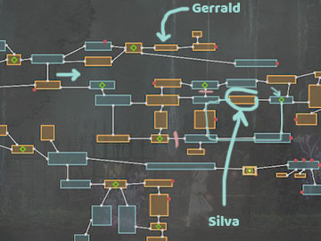 Mapa con la Localización de la Guardiana Silva