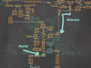 Mapa de la Localización de Myriel y la Máscara del Hereje