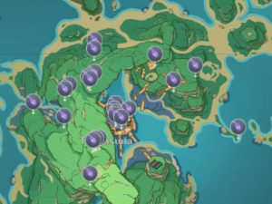 Localización del Escaradiablo en la Isla Kannazuka