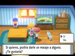 Masaje Pokémon en Diamante Brillante y Perla Reluciente