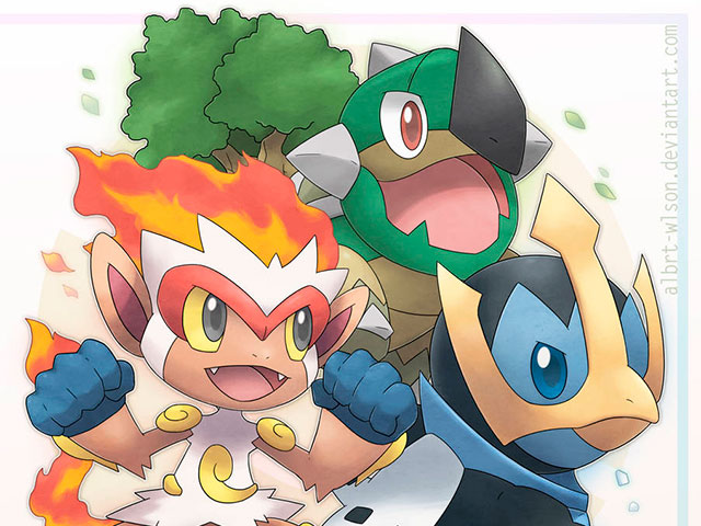 Iniciales en Pokémon Diamante Brillante y Perla Reluciente