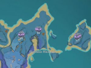 Localización de Cristalópteros en el Bastión Hiraumi