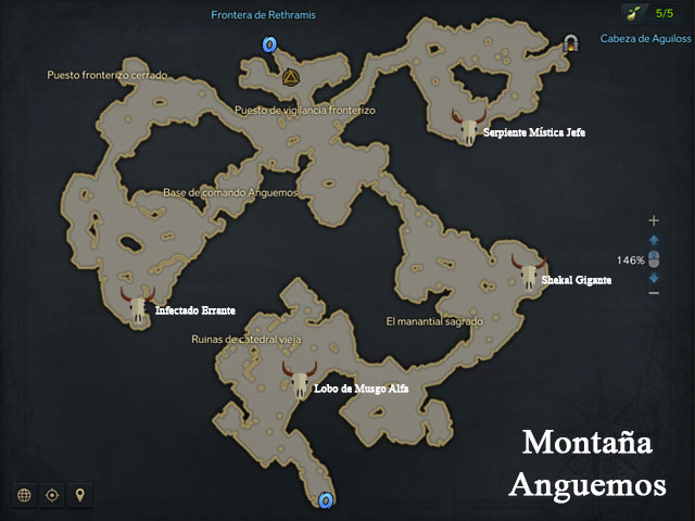 Monstruos de Montaña Anguemos en Lost Ark