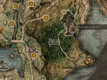 Localización del Pozo del Río Siofra en Elden Ring