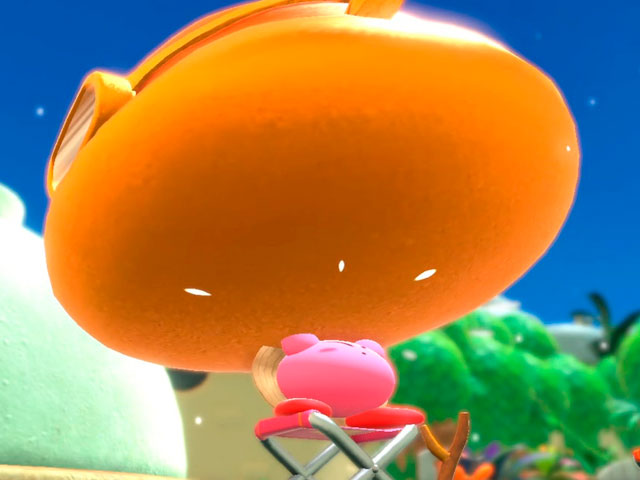 Pez Enorme y Dorado en Kirby y la Tierra Olvidada