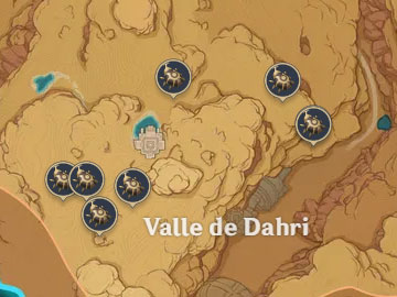 Localización del Escarabajo Dorado en el Valle de Dahri