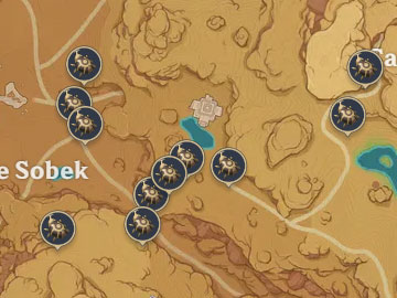 Localización del Escarabajo Dorado en Oasis de Sobek