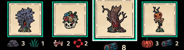 Objetos Decorativos de Luna de Sangre