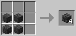 Receta de Ladrillos de Pizarra Profunda en Minecraft