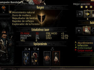Estadísticas o Atributos en Darkest Dungeon