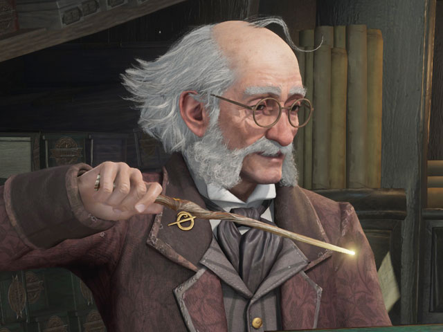 Ollivander en Hogwarts Legacy