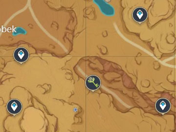 Localización del Santuario de las Profundidades del Oasis de Sobek