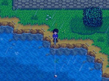 Zona de Pesca del Río de Pueblo Pelícano en Stardew Valley