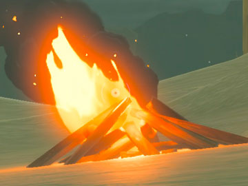 Hoguera en Tears of the Kingdom