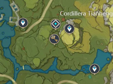 Localización del Santuario de las Profundidades de la Cordillera Tianheng