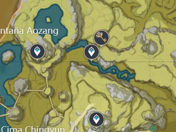 Localización del Santuario de las Profundidades de la Montaña Aozang