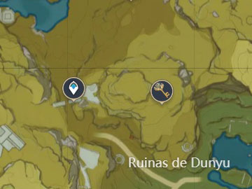 Localización del Santuario de las Profundidades de las Ruinas de Dunyu