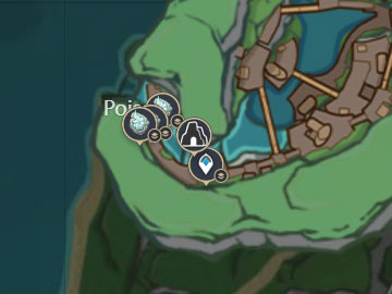 Localización de la Caracola Azurescente en Poisson