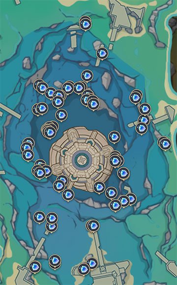 Localización en Mapa de la Gota de Rocío Primigenio