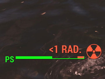 Barra de Radiación en Fallout 4