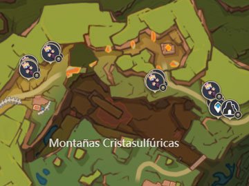 Localización de la Pata de Saurio en la Fisura Montañosa de las Montañas Cristasulfúricas