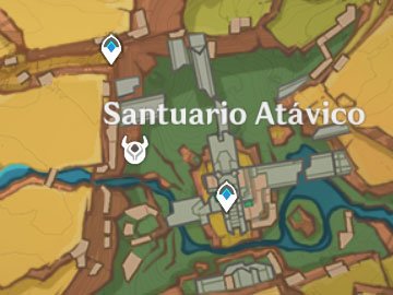 Localización de la Leyenda Local la Sombra de Chimalli en Genshin Impact