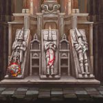 "Jefes Armas" (Veredicto, Ruego al Alba y Sarmiento y Centella) de Blasphemous 2