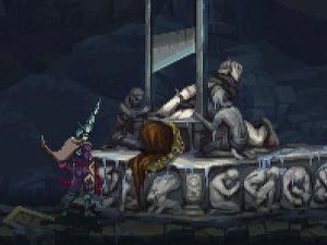 NPC de la Guillotina en Blasphemous 2