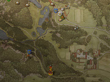 Localización de Belladona al Sureste de la Cabaña de Bozhena o al sur de Zelejov