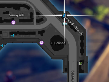 Localización de la Punta de Arpón en The Precinct