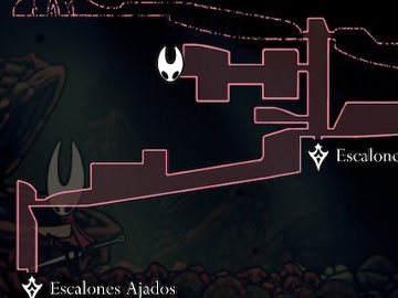 Localización de la Nuez de Corteza en Silksong