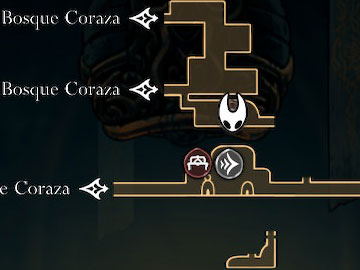 Localización de la Viuda en Silksong