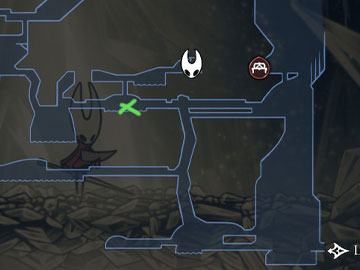 Localización de la Vía Fulgente en Silksong